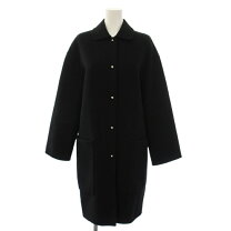 楽天市場】カシミヤ ロングコート ダブル 黒の通販