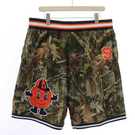 【中古】未使用品 シュプリーム SUPREME × Mitchell & Ness 24FW NCAA Short ショートパンツ ハーフパンツ 総柄 L カーキ BT11432-SYRCAMO-L /BM メンズ 【ベクトル 古着】 260930
