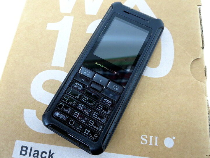 楽天市場】【中古】WILLCOMウィルコム X PLATE 黒ブラック WX130S 携帯 