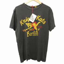 【中古】未使用品 ジョンソンモータース Johnson Motors タグ付き Knight Kats Berlin USA製 Tシャツ カットソー 半袖 両面プリント 黒 ブラック S 1109 IBO44 メンズ 【ベクトル 古着】 231109