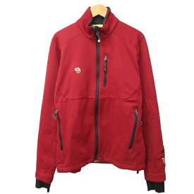 【中古】マウンテンハードウェア MOUNTAIN HARD WEAR 美品 フリースジャケット ウィンドストッパーソフトシェル ブルゾン ハイネック 赤 レッド Sサイズ 0510 STK メンズ 【ベクトル 古着】 240513