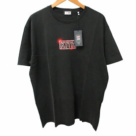 【中古】未使用品 キスニューヨークシティ KITH NYC ×XMEN エックスメン コラボ タグ付き 23年製 CYCLOPS TEE MARVEL プリントTシャツ カットソー ボックスロゴ 半袖 黒 ブラック Lサイズ 0430 メンズ 【ベクトル 古着】 240430