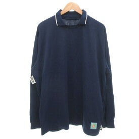 【中古】ビームス BEAMS エスエスゼット SSZ 23SS UNIFORM SHIRT ユニフォームシャツ 長袖 バックプリント L 紺 ネイビー 11-12-0185-458 /GV メンズ 【ベクトル 古着】 251107