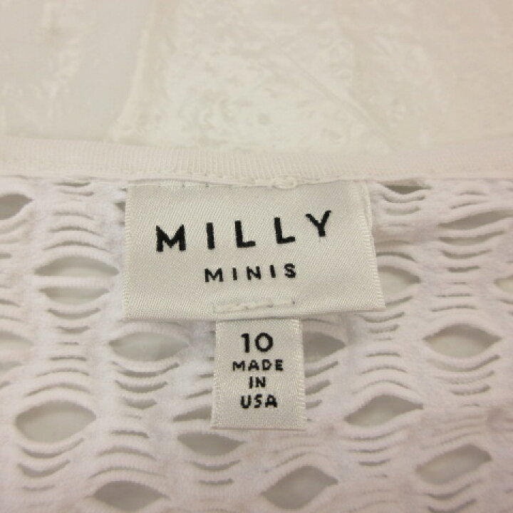 楽天市場】【中古】ミリーミニ MILLY MINIS カットソー 半袖 白 10 