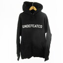 【中古】UNDEFEATED アンディフィーテッド パーカー スウェット プルオーバー ロゴ ブラック L メンズ 【ベクトル 古着】 250614