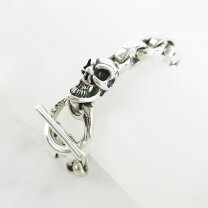 楽天市場】中古 シルバー スカル ブレスレット（ブレスレット｜メンズ 