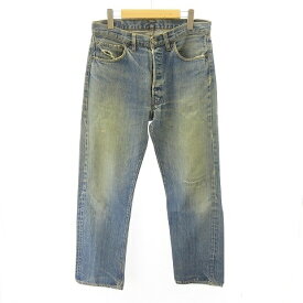 【中古】リーバイス Levi's 501 66前期 刻印6 デニム ヴィンテージ 黒カン 赤耳 インディゴ 実寸 W32 L29 STK メンズ 【ベクトル 古着】 231014