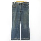 【中古】リーバイス Levi's 517 74年 デニム 66前期 2刻印 紙パッチ ブーツカット フレア インディゴ W32/L30 STK メンズ 【ベクトル 古着】 231021