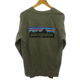 【中古】パタゴニア Patagonia 20AW トレーナー スウェット オーガニックコットン ロゴプリント グレー 灰色 S 39609FA20 メンズ 【ベクトル 古着】 240402