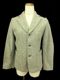 【中古】スピック&スパン Spick&Span ジャケット テーラード シングル 起毛 ウール 38 グレー ayk レディース 【ベクトル 古着】 180607 ブランド古着ベクトルプレミアム店