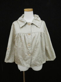 【中古】シンプリシテェ Simplicite ジャケット ステンカラー 五分袖 ショート ベージュ /ny レディース 【ベクトル 古着】 180711 ブランド古着ベクトルプレミアム店