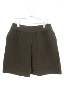 【中古】スピック&スパン Spick&Span スカート ミニ タック ウール アンゴラ 40 茶 ブラウン /mi レディース 【ベクトル 古着】 180214 ブランド古着ベクトルプレミアム店