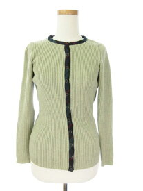 【中古】スピック&スパン Spick&Span カーディガン ニット ウール混 緑 グリーン /mi レディース 【ベクトル 古着】 180226 ブランド古着ベクトルプレミアム店