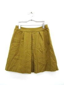 【中古】スピック&スパン Spick&Span スカート ボックスプリーツ ミニ ウール カシミヤ 38 茶 ブラウン ahm レディース 【ベクトル 古着】 180209 ブランド古着ベクトルプレミアム店