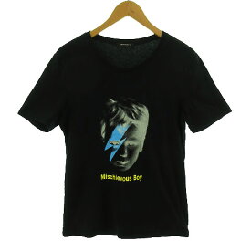 【中古】ボイコット BOYCOTT Mischievous Boy Tシャツ 半袖 丸首 ブラック 黒 3 メンズ 【ベクトル 古着】 200609 ベクトルプレミアム店