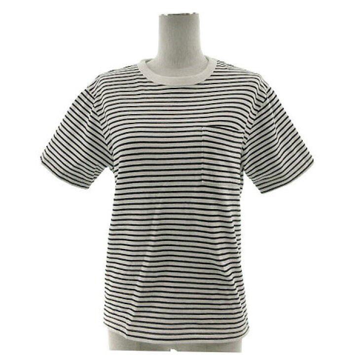 楽天市場 中古 無印良品 良品計画 ｔシャツ 半袖 クルーネック ボーダー コットン ブラック 黒 ホワイト 白 M レディース ベクトル 古着 ブランド古着の買取販売ベクトル
