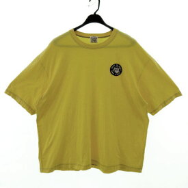 【中古】シナコバ SINA COVA Tシャツ 半袖 ロゴワッペン 日本製 イエロー 黄色 4L 大きいサイズ メンズ 【ベクトル 古着】 220720