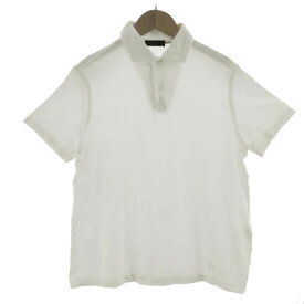 【中古】コーネリアーニ CORNELIAN ID ポロシャツ 半袖 イタリア製 コットン ホワイト 白 46 メンズ 【ベクトル 古着】 230116