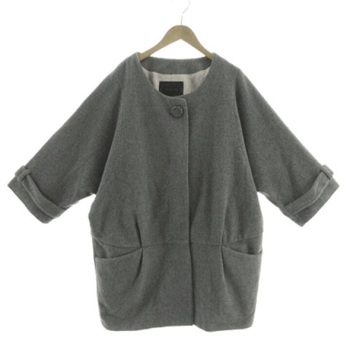 楽天市場】【中古】アンタイトル UNTITLED コート ノーカラー ドルマン 