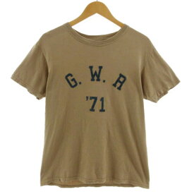 【中古】グッドウェア Goodwear Tシャツ フロッキー 半袖 USA製 コットン ブラウン系 茶系 M メンズ 【ベクトル 古着】 240522