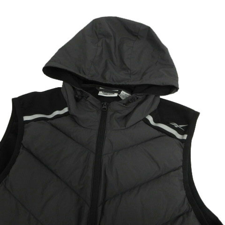 楽天市場】【中古】リーボック Reebok ダウンベスト フーディー ロゴ 