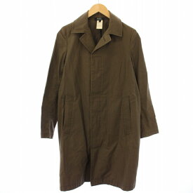 【中古】アーペーセー A.P.C. ヴィンテージ ステンカラーコート スプリングコート 春アウター S カーキ /TK ■MU メンズ 【ベクトル 古着】 250731