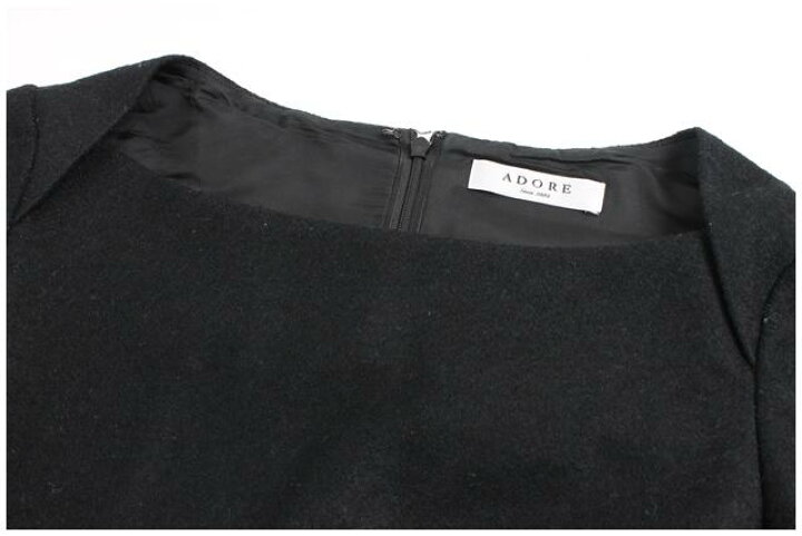 楽天市場】【中古】 アドーア ADORE ワンピース Aライン ひざ丈 七分袖  