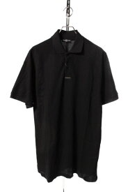 【中古】 バレンシアガ BALENCIAGA 18SSThink Big ポロシャツ 半袖 XS 黒 ブラック /fy0427 メンズ 【ベクトル 古着】 190427