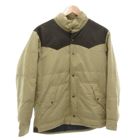 【中古】SIMPLE LIFE ダウンジャケット M キャメル スタンドカラー /NL ■GY66 メンズ 【ベクトル 古着】 260123