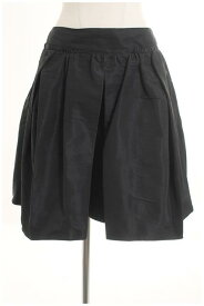 【中古】 カルヴェン CARVEN スカート ひざ丈 ギャザー 36 黒 ブラック btm0504 レディース 【ベクトル 古着】 190504