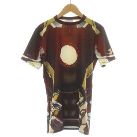 【中古】アンダーアーマー UNDER ARMOUR アベンジャーズ Avengers Tシャツ カットソー コラボ 半袖 薄手 ストレッチ M マルチカラー ■GY03 /MQ メンズ 【ベクトル 古着】 230929