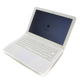 【中古】アップル Apple MacBook マックブック A1342 13インチ ノートパソコン ACアダプター付き 白 ホワイト /KW ■GY27 その他 【ベクトル 古着】 240407