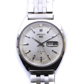 【中古】セイコー SEIKO 5 ファイブ 5126-8010 腕時計 ウォッチ アナログ 自動巻き デイデイト 3針 23石 シルバーカラー /KW ■GY18 メンズ 【ベクトル 古着】 240509