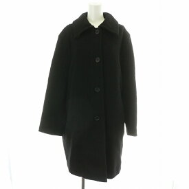 【中古】マックスマーラ MAX MARA ステンカラーコート アルパカ ウール混 38 S 黒 ブラック /MW ■GY19 レディース 【ベクトル 古着】 250510