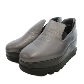 【中古】オセアニカ スリッポン 厚底 ウェッジソール 24cm シルバーカラー /UO ■GY44 レディース 【ベクトル 古着】 250806