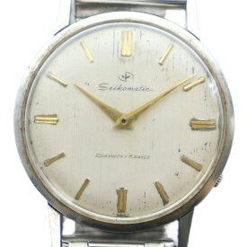 【中古】セイコー SEIKO ジャンク品 セイコーマチック 腕時計 ウォッチ 自動巻き ロゴ 17石 シルバー色 J140640 ■GY11 /MQ メンズ 【ベクトル 古着】 250927