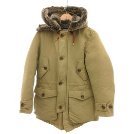 【中古】バル bal HOODED FUR DOWN FILLED PARKA ダウンジャケット フィールドパーカー フェイクファー M ベージュ /JS ■GY01 メンズ 【ベクトル 古着】 251226