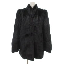 楽天市場】毛皮 ミンクコート 黒の通販