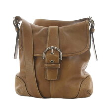 楽天市場】coach無地 ショルダーバッグ ブラウンの通販