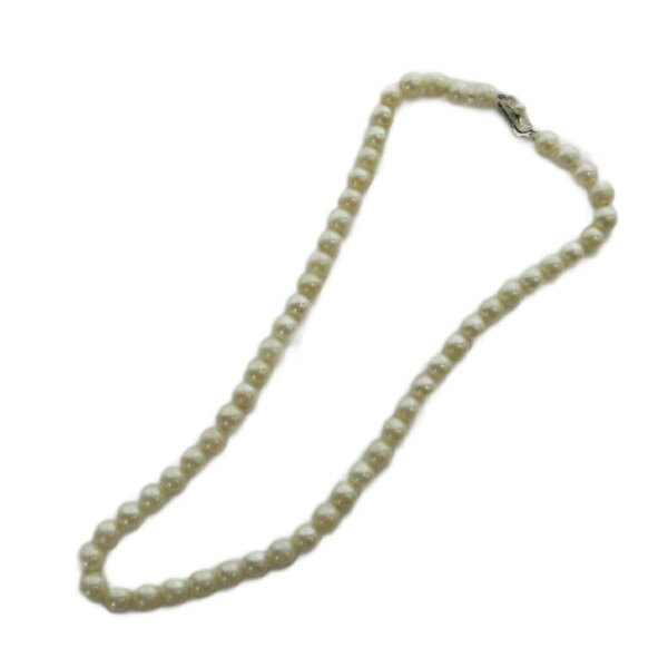 【中古】ノーブランド品 ネックレス アクセサリー リアルパール 真珠 Silver925 白 ホワイト ■GY11 /MQ レディース 【ベクトル 古着】 260531