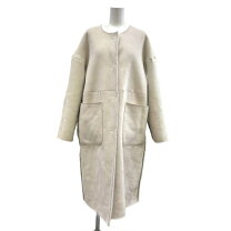 楽天市場】zara コート ボアの通販 ZARAダブルボタン ロングコート ボアコート ベージュ