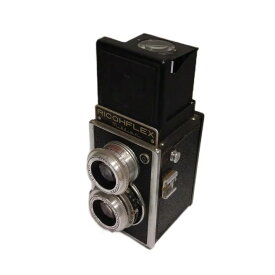 【中古】Ricohflex リコーフレックス ミリオン ジャンク品 二眼レフカメラ 120フィルム 革製ケース付き 動作未確認 黒 ブラック ■GY18 /MQ その他 【ベクトル 古着】 260907