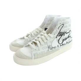【中古】未使用品 ナイキ NIKE DA5383-100 20AW コムデギャルソンオム タグ付き 大坂なおみ ハイカットスニーカー シューズ 靴 ロゴ キャンバス レザー 29cm 白 ホワイト ■GY50 /MQ レディース 【ベクトル 古着】 260221