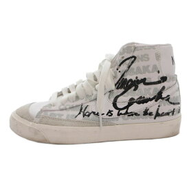 【中古】ナイキ NIKE COMME des GARCONS HOMME 大坂なおみ BLAZER MID スニーカー シューズ ミッドカット 24cm 白 ホワイト da5383 100 /FF ■GY19 レディース 【ベクトル 古着】 260413