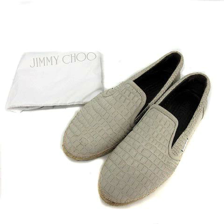 楽天市場】【中古】ジミーチュウ JIMMY CHOO スリッポン フラット 