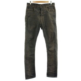 【中古】ダークシャドウ DRKSHDW 19SS HUSTLER JEANS DETROIT CUT IN DENIM デストロイ加工デニムパンツ ジーンズ ボタンフライ 31 茶 ブラウン DU19S4366-SHU /KU メンズ 【ベクトル 古着】 260203
