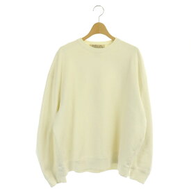 【中古】レミレリーフ REMI RELIEF アパルトモン取扱い 22AW Cape Sweat スウェット トレーナー 長袖 スリットデザイン 裏パイル F アイボリー /ES ■OS レディース 【ベクトル 古着】 230801