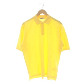 【中古】キャプテン サンシャイン KAPTAIN SUNSHINE 23SS Knit Polo Shirt ポロシャツ 半袖 38 黄色 イエロー /MF ■OS ■AD メンズ 【ベクトル 古着】 231004