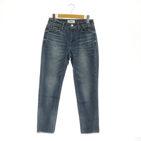 【中古】ヘルシーデニム Healthy DENIM デニムパンツ ジーンズ テーパード カットオフ ストレッチ 23 青 ブルー /MY ■OS レディース 【ベクトル 古着】 231107