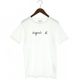 【中古】アニエスベーオム Agnes b. homme カットソー ロゴ Tシャツ 半袖 T0 XS 白 ホワイト /SR12 メンズ 【ベクトル 古着】 231213